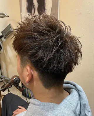 ショート メンズ 仙台/メンズ/ フェザー/リョウのヘアスタイル