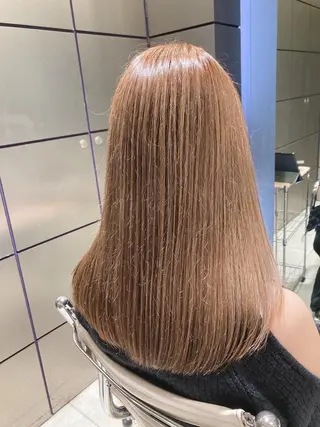 ロング カラー スキバサミを使わない カット🌼唯🌼のヘアスタイル