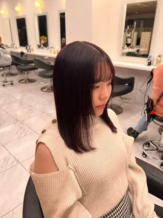 ミディアム カラー 💖札幌カラー 指名No.1💖玲奈のヘアスタイル