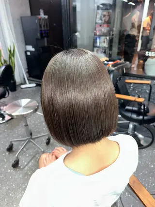 ミディアム パーマ 髪質改善⭐️縮毛矯正 中野⭐️Rinaのヘアスタイル