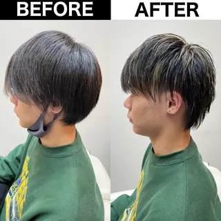 カラー メンズ Soleria 田中慎一のヘアスタイル