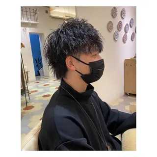 パーマ メンズ 菊池大一 溝の口パーマのヘアスタイル