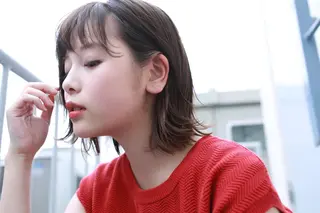 ミディアム カラー パーマ ヘアアレンジ 大久保寿高✨ なりたい色を叶える✨のヘアスタイル