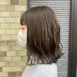 ミディアム 透明感カラー 【問屋町】moe🪿のヘアスタイル