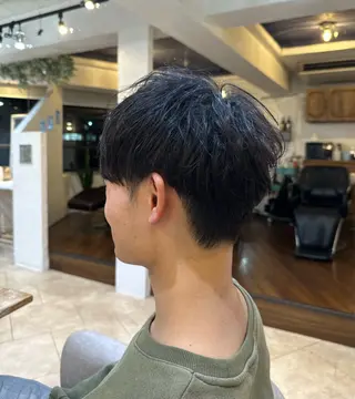 メンズ スパイキー/ ピンパーマ/緑川雄也のヘアスタイル