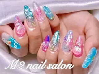 ネイル 長さだし専門店 M2 rikaのネイルデザイン