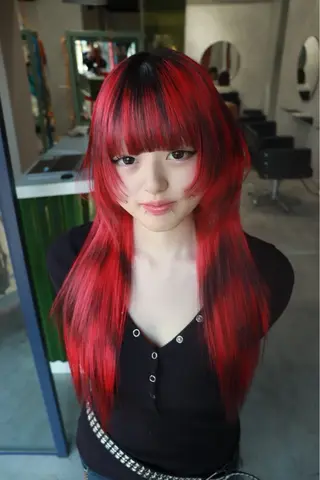 ロング カラー 🧡色落ちまで2度綺 麗なカラー🧡ヨシキのヘアスタイル