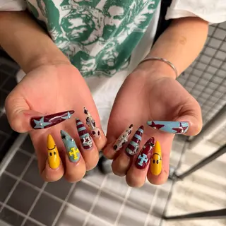 ロング 小川 柚香のネイルデザイン