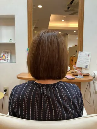 ミディアム 湯浅　貴子 ナチュラルストレートのヘアスタイル