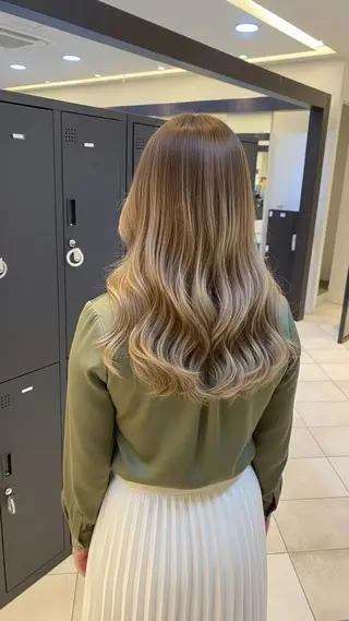 ロング カラー 🫧カラーモデル募集 純菜🫧のヘアスタイル