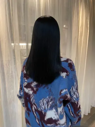 ロング 藤原 百花のヘアスタイル