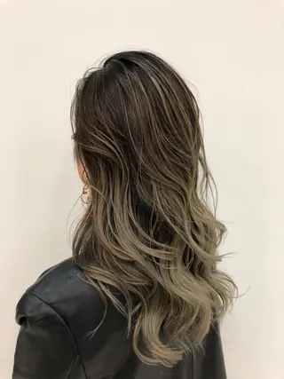 セミロング カラー 斉藤 翔平のヘアスタイル