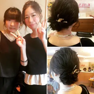 ミディアム ヘアアレンジ 韓国肌管理 ウプエステティックのエステ・リラクイメージ