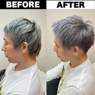 カラー メンズ Soleria 田中慎一のヘアスタイル