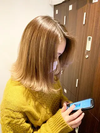 ロング カラー パーマ 名古屋駅/トップス タイリスト/大黒拓哉のヘアスタイル