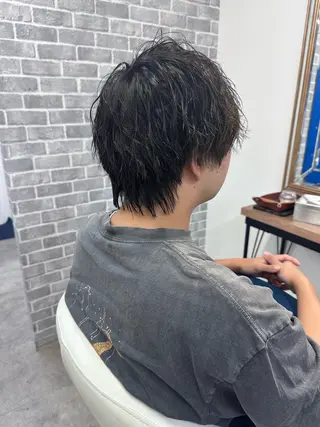 ショート パーマ Noyヨシモト ヒロトのヘアスタイル