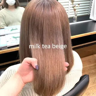 セミロング 暖色カラー推し/ トヤエリコのヘアスタイル