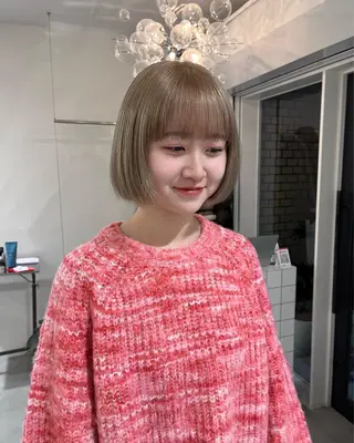 ショート カラー 文字 遼哉のヘアスタイル