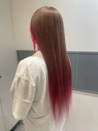 ロング カラー BASSA鷺ノ宮 KANON⸜❤︎⸝‍のヘアスタイル
