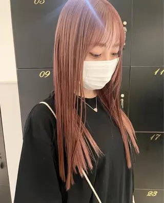 ロング カラー 池田 なな美のヘアスタイル