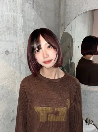 ショート カラー ヘアアレンジ 原宿・デザインカラー YUI🤍ྀིのヘアスタイル