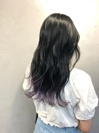 セミロング カラー ベイリコルド　アトリ 店長　宮城一真のヘアスタイル