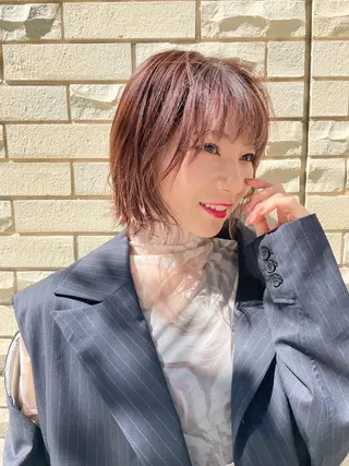 ショート カラー 髪質改善/ブリーチ 田代 龍我のヘアスタイル