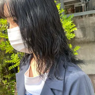 ミディアム カラー パーマ Lico hair 【烏丸丸太町】小西のヘアスタイル