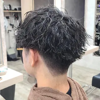 メンズ ショート パーマ職人🔥/短髪 執行役員/YUTAのヘアスタイル