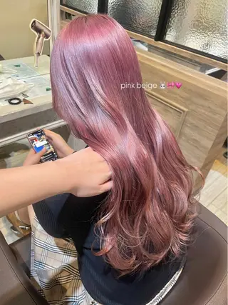 ロング カラー ブリーチなしダブル カラー/なぎ🦖ᩚのヘアスタイル