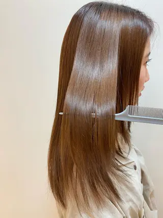 セミロング 🌈髪質改善/縮毛矯 正特化🌈鈴木一寿のヘアスタイル