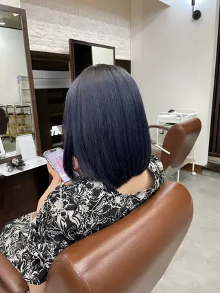ミディアム カラー 堀 綾花のヘアスタイル
