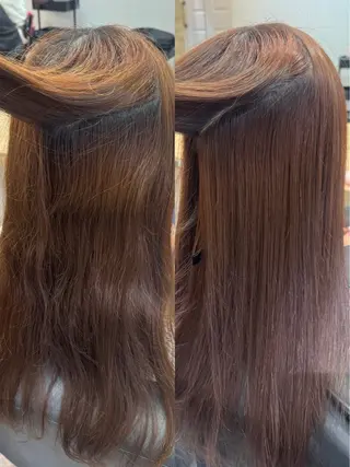 ロング カラー パーマ 縮毛矯正/エクステ ヘアアレンジ/ひふみのヘアスタイル