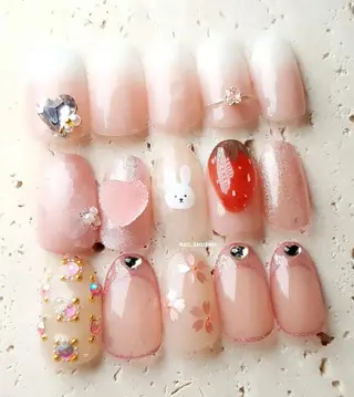 ネイル 3dパーツ/流行り 👧shushu❤️のネイルデザイン