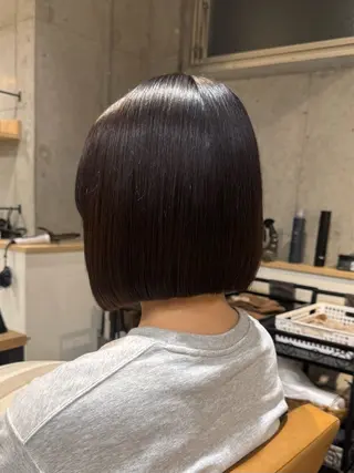ショート ヘアアレンジ 顔まわり/艶カラー/ 🤎himari🤎のヘアスタイル