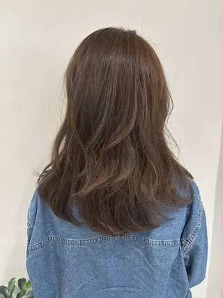 セミロング カラー スタイリスト🌿 熊川愛理/髪質改善のヘアスタイル
