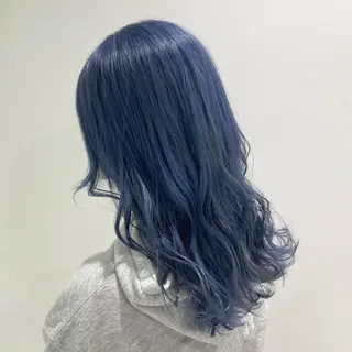 セミロング カラー エフェクトブリーチ 🌟前澤啓太朗のヘアスタイル