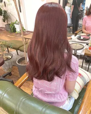 ロング カラー メンズ/パーマ /レディース髪質改善のヘアスタイル