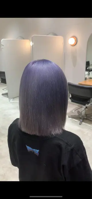 ミディアム カラー れい🫧 ハイトーン特化のヘアスタイル