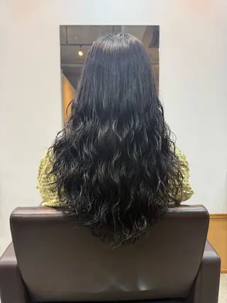 セミロング 🌿朝5分でお洒落 パーマスタイル🌿のヘアスタイル