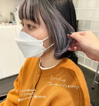 ショート shiori ﾍﾞｰｼﾞｭｶﾗｰのヘアスタイル