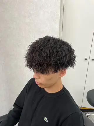 ショート パーマ ヘアアレンジ メンズ 齊藤 大地のヘアスタイル