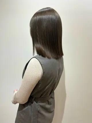 セミロング カラー ヘアアレンジ Himawari♡ 柔らかいカラーのヘアスタイル