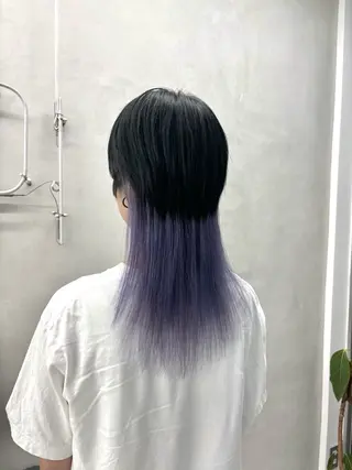 ロング カラー 【梅田】ハッシュ /デザインカラーのヘアスタイル