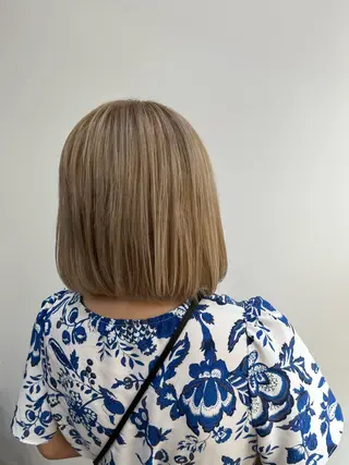 ミディアム カラー ヘアアレンジ 【艶カラー】石山拓人 /ブリーチのヘアスタイル