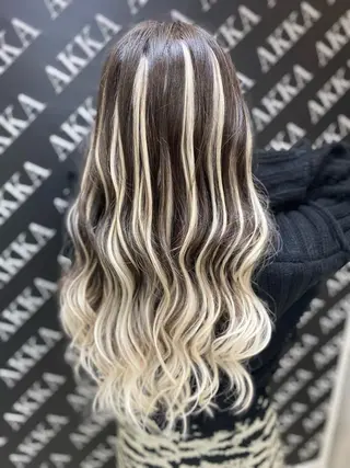 セミロング カラー ヘアアレンジ メンズ キッズ ネイル マツエク・マツパ 🧡可愛い色落ち🧡 ハイトーン特化🧡のヘアスタイル