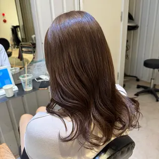ロング カラー 💘韓国レイヤー上 品カラーruru💘のヘアスタイル