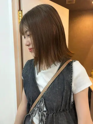 ミディアム カラー ichika/福岡 /透明感カラー🤎のヘアスタイル