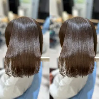 ショート カラー 縮毛矯正×ボブ💎 髪質改善/木下のヘアスタイル