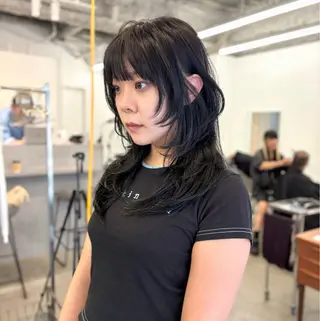 セミロング Elme 蔵前所属・顔周りカット/透明感 カラー/rioのヘアスタイル